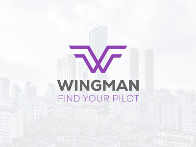 WINGMAN Logo Design graphic design travel hotel