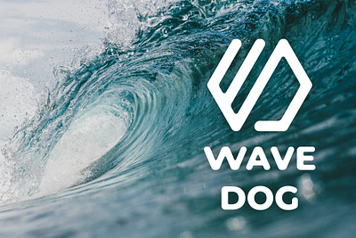 Logo for Wave Dog branding design graphic design logo vector
