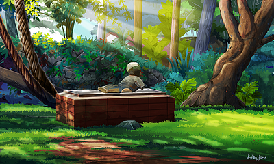 Charukola 01 book illustrations concept art design illustration landscape