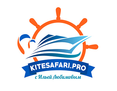 Logo for Kitesafari.pro branding design graphic design kite logo vector