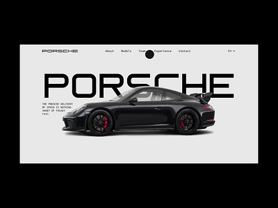 PORSCHE | Corporate website animation design ui ux web