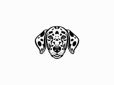 Dalmatian Dog Logo animal branding cute dalmatian design dog dots emblem friend icon illustration logo mark pet puppy vector vet