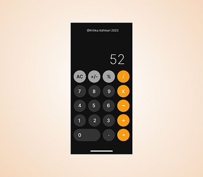 IOS CALCULATOR app apple calculator design graphic design ios mobile new try ui ux