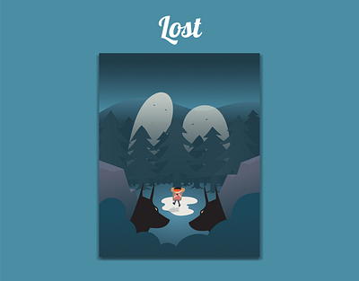 "Lost" Vector Art illustration Poster Design. graphic design illustration poster design vector art vector arts