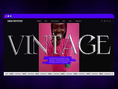 Urban Outfitters (e-commerce) animation design ui ux web