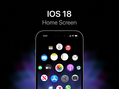 IOS 18 home screen concept apple ios ios18 iphone ui