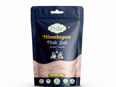 Pink Salt Pouch Design branding fmcg design food packaging packaging design pink salt pouch product design product packaging salt salt packaging