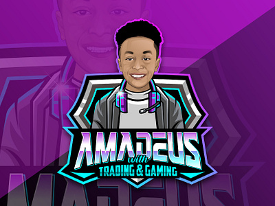 Esports Logo Design with your face emote esports esports gaming face gaming gaming logo logo logo emote logo streamer mascot logo overlay streaming vector vector face