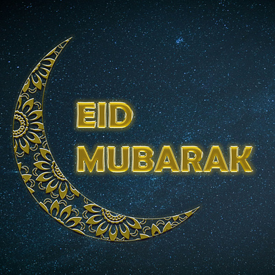 Eid card graphic design