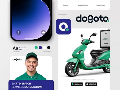 Dogoto - Branding ads design b2b brand identity branding branding identity dipa inhouse email newsletter email template graphic design logo pdf pitch deck ride hailing saas social media templates startup technology transportation vector visual identity