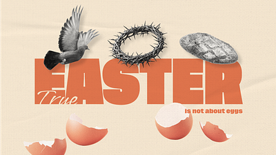 Easter design easter graphic design hope illustration passover poster typography