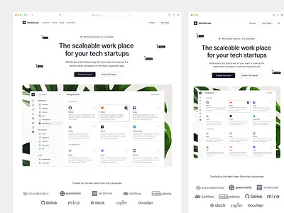 Online Workplace Hero Section design designer hero hero section landing landing page online saas ui ui design ux web design workplace