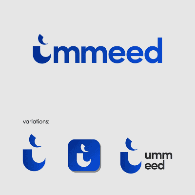 Ummeed - personal brand logo branding design graphic design icon illustration logo typography vector