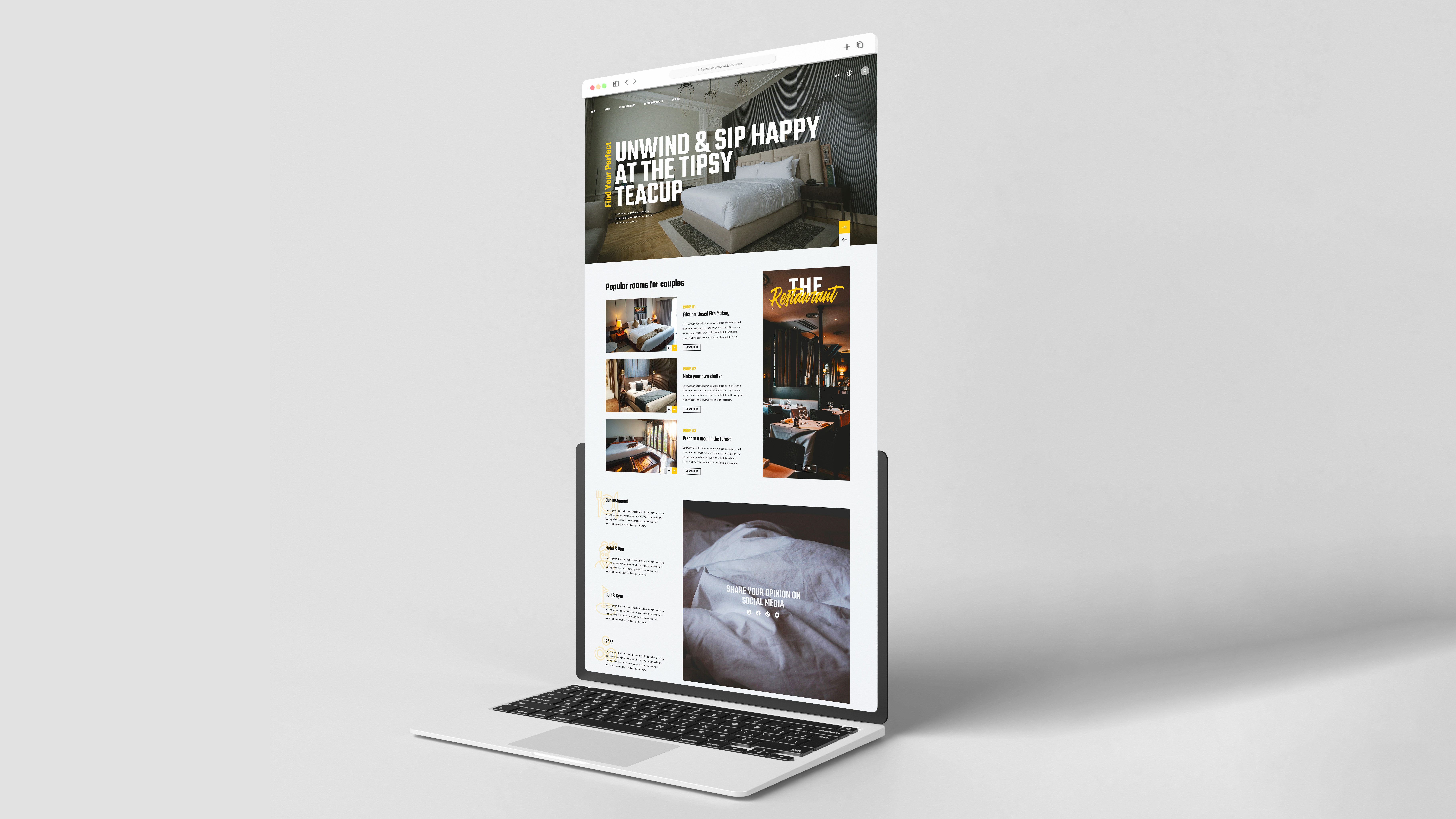 HOTEL | WEBSITE DESIGN animation design graphic design hotel hotel booking interaction landing modern scroll ui ui design uidesign uiux ux ux design uxdesign web web design website website design