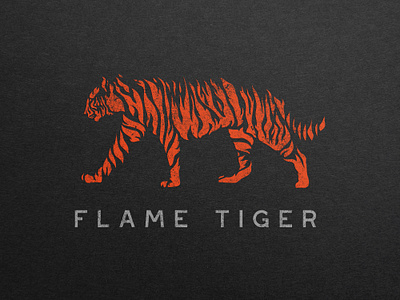 Flame tiger branding design flame graphic design icon illustration logo logo design tiger vector