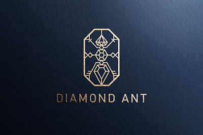 Diamond ant ant branding design diamond graphic design icon illustration jewelry logo logo design vector
