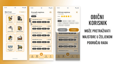 RepairRadar app flutter mobile ui ux
