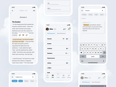 Glorify App - Bible Flow : A Journey Through Scripture annotation app bible bookmark christian devotional faith glorify highlight mobile offline product product design scripture search spiritual verse worship