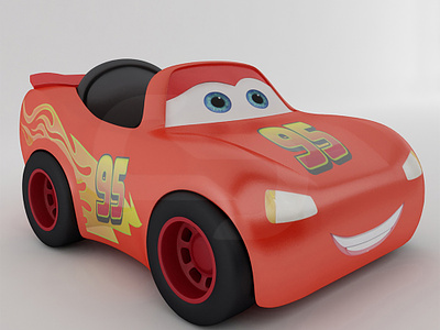 3D Vehcile design of Lightning McQueen car 3d 3d designing 3d kids car 3d modeling 3d rendering 3d vehicle design 3d visualization car car design designing kids car lightning mcqueen car. modeling rendering vehicle design