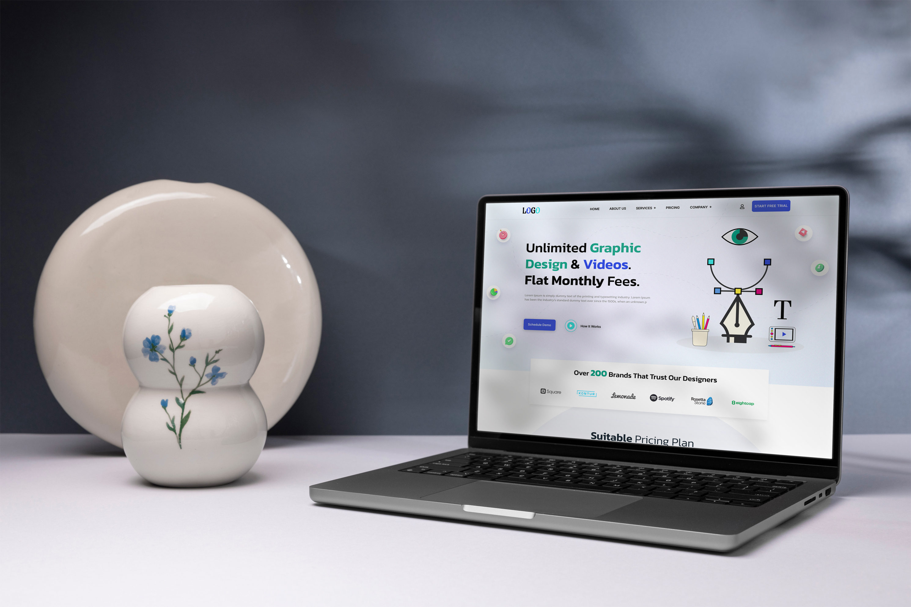 Design Services Landing Page app design design services landing page mobile ui modern ui uidesign uiux uiuxdesign video web design web ui design website website landingpage websitedesign