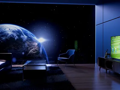 A scene for client Smart TV animation 3d 3d animation 3d modeling animation branding graphic design logo motion graphics ui