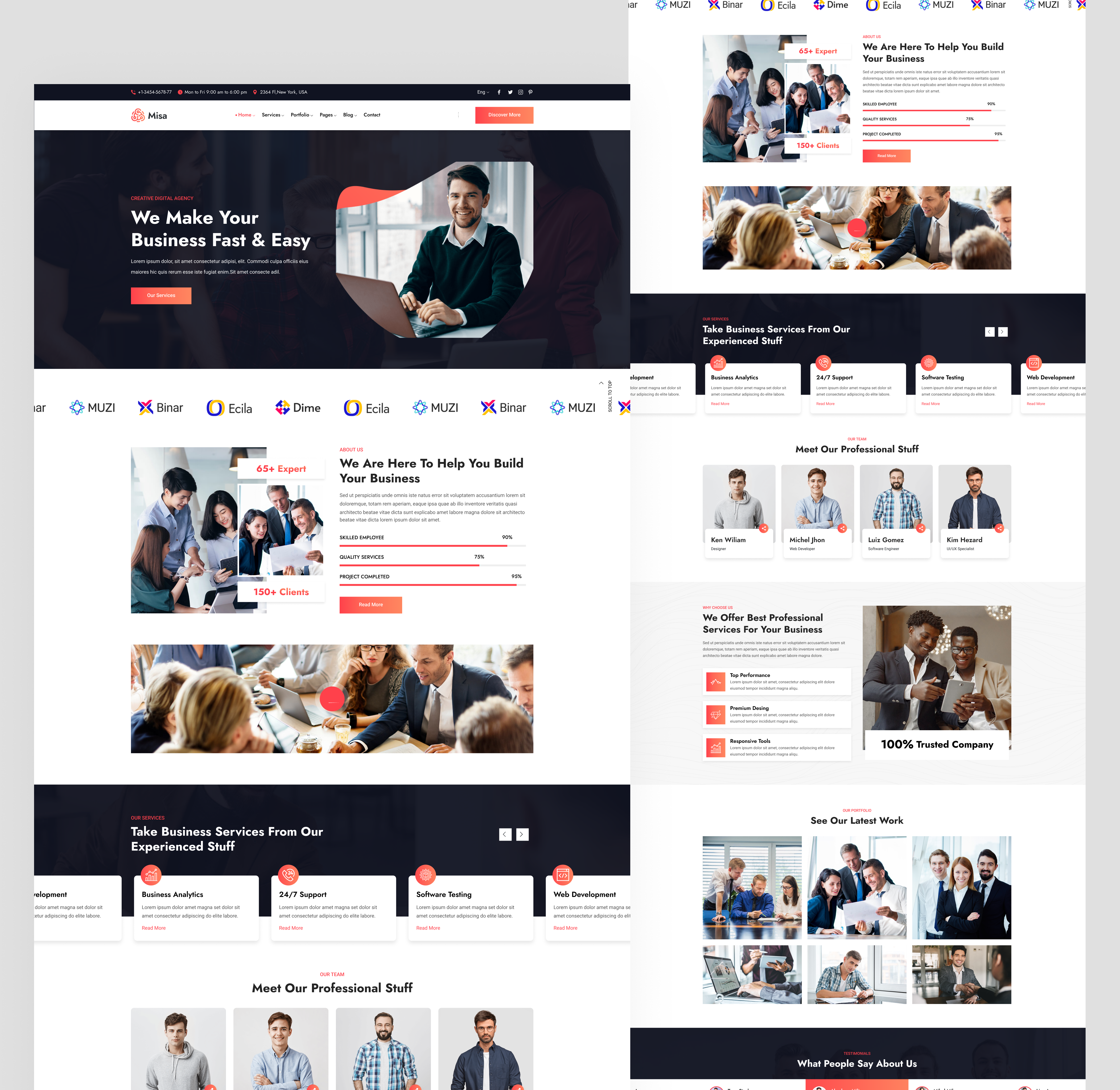 SAAS Startup Website agency business consulting business website consulting consulting website landing page landing pages mockup design saas saas startup website saas website design ui design user experience user interface web web design website wesite design