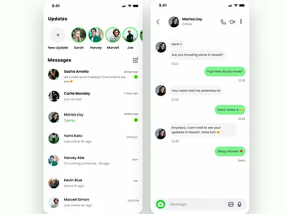 Direct Message - Daily UI chat graphic design message ui