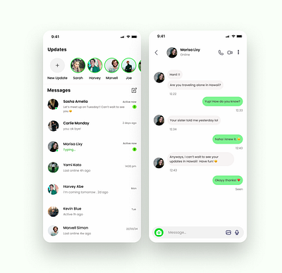 Direct Message - Daily UI chat graphic design message ui
