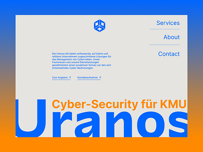 Cyber Security Typography web design web development