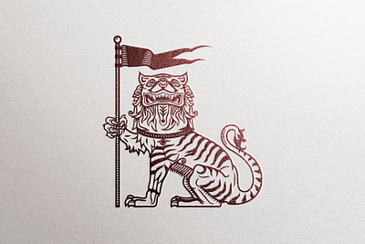 Tiger branding design flag graphic design icon illustration logo logo design tiger