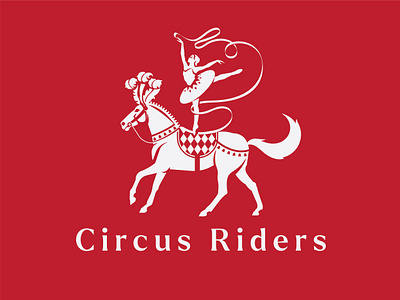 Circus branding circus design girl graphic design horse icon illustration logo logo design ribbon vector