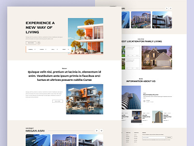 Real Estate Landing Page animation graphic design ui ui kit