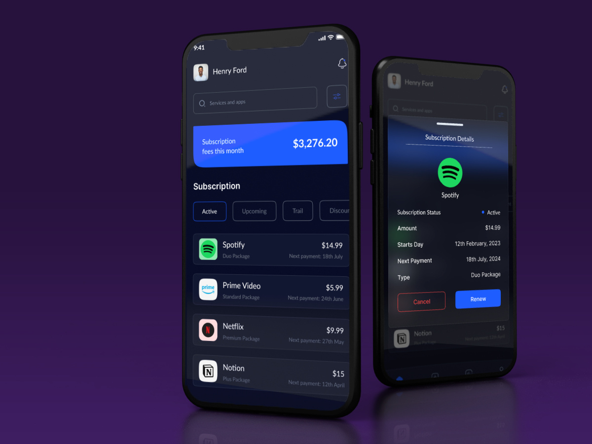 Subscription Management App By Rafat Tamim Bin Islam For Redout On Dribbble Subscription Management App By Rafat Tamim Bin Islam For Redout On Dribbble