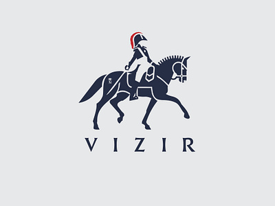 Vizir branding design graphic design horse icon illustration logo logo design napoleon vector vizir