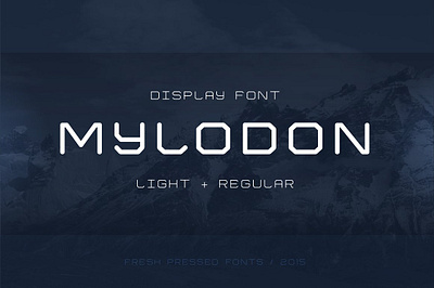 Mylodon angular display extended font geometric mylodon typography