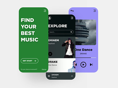 Music App UI app design app ui music app music ui