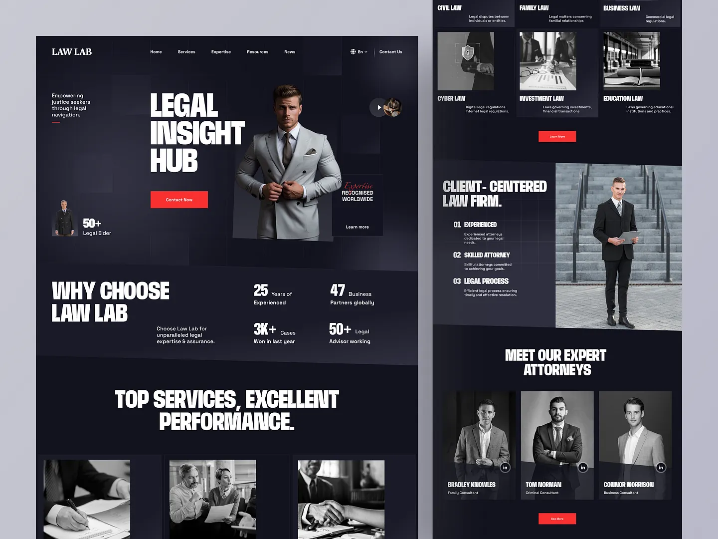 Modern Legal Website Design for Law Firms