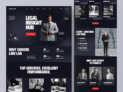 Law Firm Landing Page advocate attorney attorneylife consultant court dark ui familylaw justice landing page law firm law firm landing page law office lawyer lawyer landing page legal adviser legaladvice web web design webdesign website