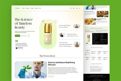 Modern Landing Page UI for Natural Products design figma modern ui natural product website product ui ui design ui designer ui expert uiux user interface ux ux design ux designer web web design web designer website website design