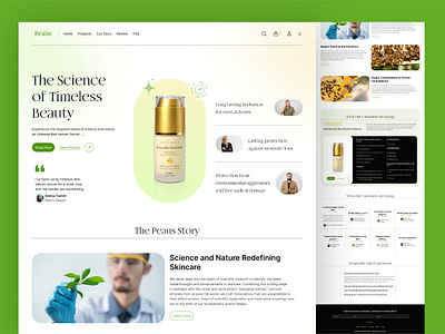 Modern Landing Page UI for Natural Products design figma modern ui natural product website product ui ui design ui designer ui expert uiux user interface ux ux design ux designer web web design web designer website website design