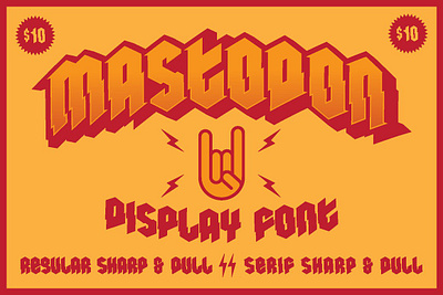 Mastodon Display Font display font dull font font typeface heavy metal mastodon mastodon display font metal serif