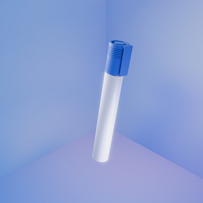 3D Marker - Modeled in Blender with simple cube object. 3d blender branding marker
