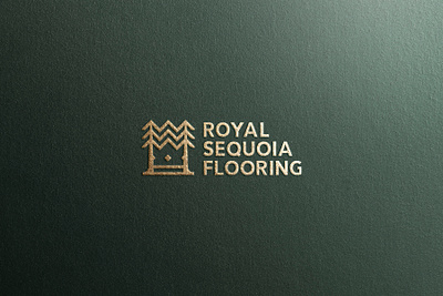 Royal Sequoia Flooring branding crown design floor graphic design icon illustration logo logo design royal sequoia vector