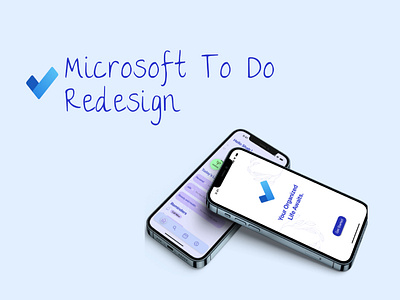 Microsoft To Do Redesign! app color design graphic design logo microsoft redesign to do to do list ui uxui visual design