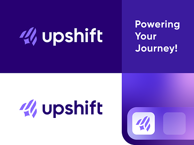 upshift - star, rocket, spaceship startup logo design branding cosmos logo falling star growth logo logo modern power rocket rocket logo space space logo star startup startup logo success logo tech technology upshift