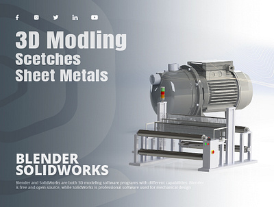 3D Molding - Industrial Designs 3d 3d models blender creative engineering machin designs mechanical modern 3d design modling profetional skilled designer solidworks