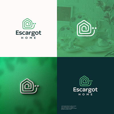 Creative and Modern Logo Design for Escargot Home 3d animation brand design branding design graphic design illustration logo motion graphics stationery ui