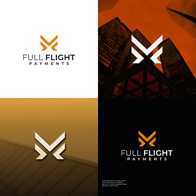 Creative and Unique Logo Design for FULL FLIGHT PAYEMENTS 3d animation brand design branding design graphic design illustration logo motion graphics stationery ui