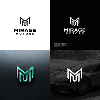 Creative and Unique Logo Design for MIRAGE MOTOT 3d animation brand design branding design graphic design illustration logo motion graphics stationery ui