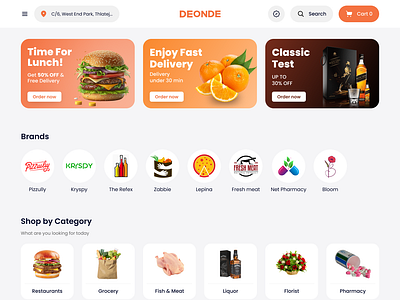 Multi-vendor Front-end Ordering Website UI Design behance branding daily ux dashboard dashboard design design design studio designers dribbble figma graphic design illustration logo ui ui dashboard ui design ui designer uiux ux designer web design